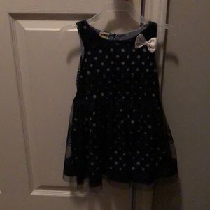Blue polka dot size 2t girls dress NEW (no tags)